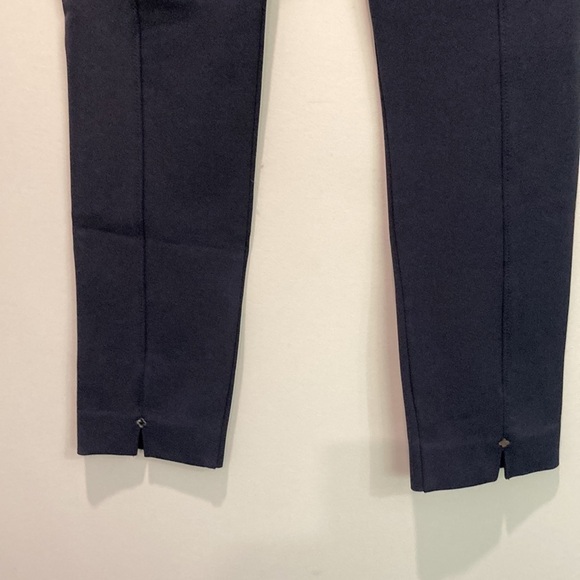 Pink Tarten Blue Scuba Ponte Straight Leg Pant - Picture 9 of 14